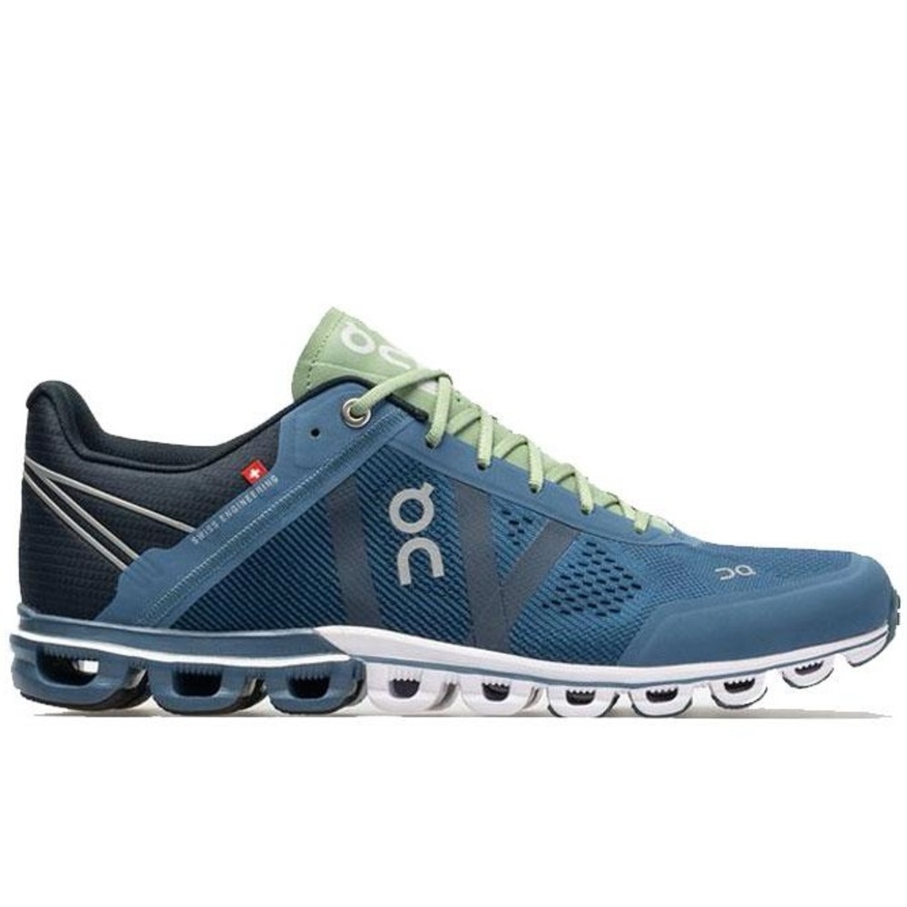 EUC Men’s On Running CloudFlow in Lake/Fern Size 9 US /42.5 EU